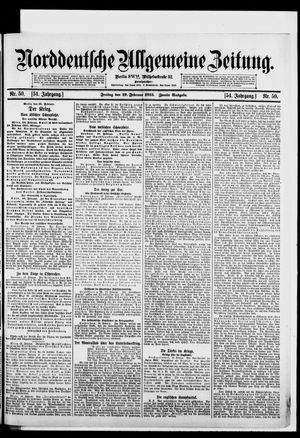 Norddeutsche allgemeine Zeitung vom 19.02.1915