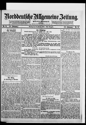Norddeutsche allgemeine Zeitung vom 21.02.1915