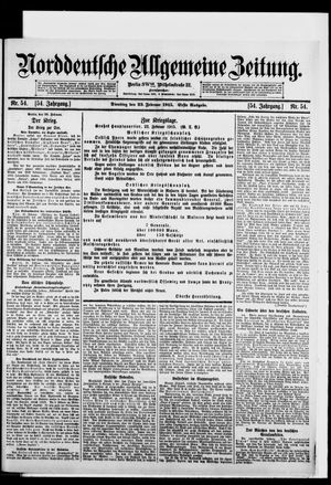 Norddeutsche allgemeine Zeitung on Feb 23, 1915