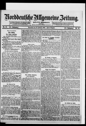 Norddeutsche allgemeine Zeitung vom 27.02.1915