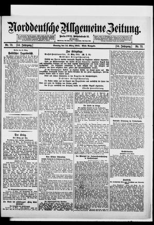 Norddeutsche allgemeine Zeitung vom 14.03.1915