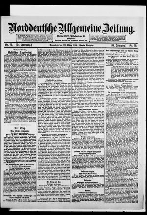 Norddeutsche allgemeine Zeitung vom 20.03.1915