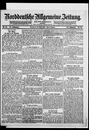 Norddeutsche allgemeine Zeitung vom 21.03.1915