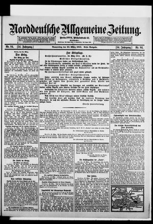 Norddeutsche allgemeine Zeitung vom 25.03.1915