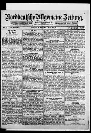 Norddeutsche allgemeine Zeitung vom 28.03.1915