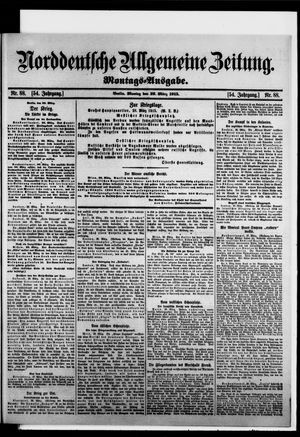 Norddeutsche allgemeine Zeitung vom 29.03.1915
