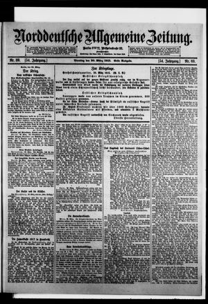 Norddeutsche allgemeine Zeitung on Mar 30, 1915