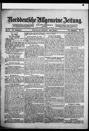 Norddeutsche allgemeine Zeitung on Apr 1, 1915