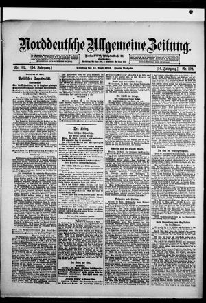 Norddeutsche allgemeine Zeitung on Apr 13, 1915