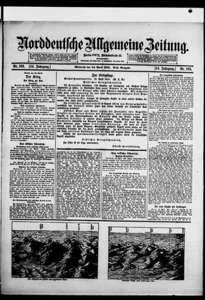 Norddeutsche allgemeine Zeitung vom 14.04.1915