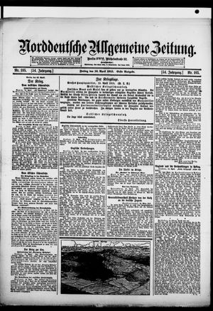 Norddeutsche allgemeine Zeitung on Apr 16, 1915