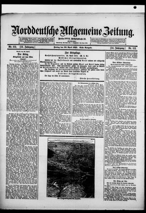 Norddeutsche allgemeine Zeitung vom 23.04.1915