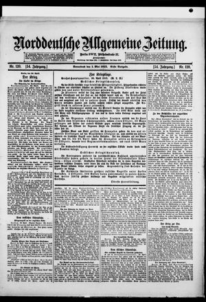 Norddeutsche allgemeine Zeitung on May 1, 1915