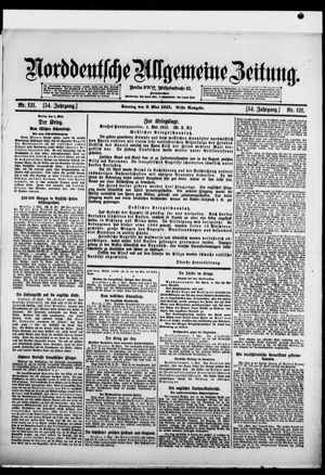 Norddeutsche allgemeine Zeitung on May 2, 1915