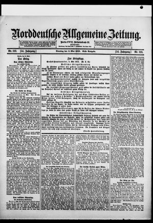 Norddeutsche allgemeine Zeitung vom 04.05.1915