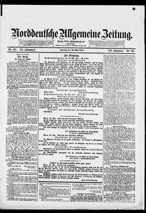 Norddeutsche allgemeine Zeitung vom 25.05.1915