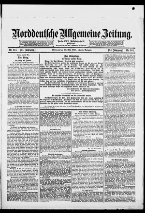 Norddeutsche allgemeine Zeitung vom 26.05.1915