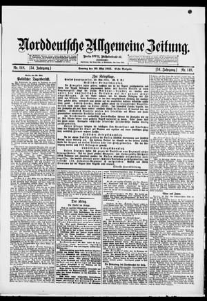 Norddeutsche allgemeine Zeitung vom 30.05.1915