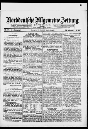 Norddeutsche allgemeine Zeitung vom 30.05.1915