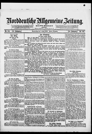 Norddeutsche allgemeine Zeitung vom 03.06.1915
