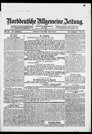 Norddeutsche allgemeine Zeitung vom 04.06.1915