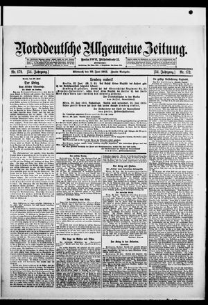 Norddeutsche allgemeine Zeitung vom 23.06.1915