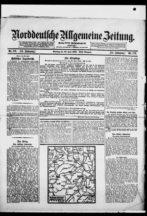 Norddeutsche allgemeine Zeitung vom 27.06.1915