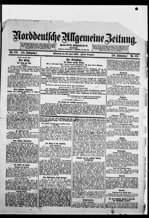Norddeutsche allgemeine Zeitung vom 30.06.1915