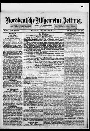 Norddeutsche allgemeine Zeitung vom 08.07.1915