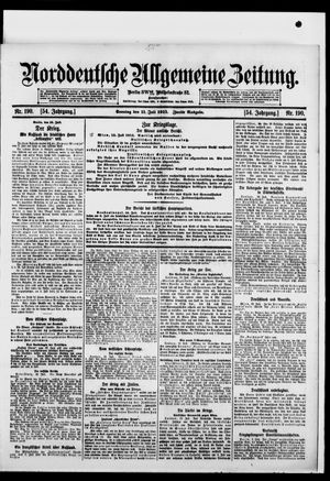 Norddeutsche allgemeine Zeitung vom 11.07.1915