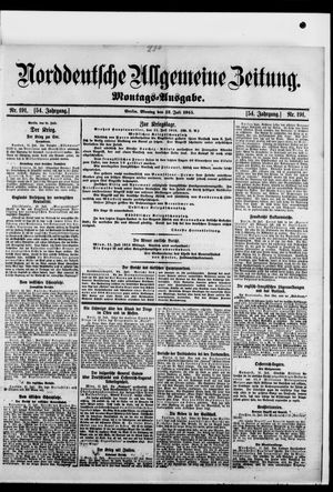 Norddeutsche allgemeine Zeitung vom 12.07.1915