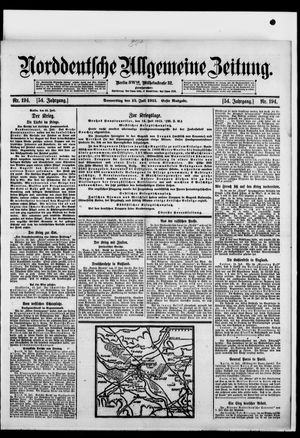 Norddeutsche allgemeine Zeitung vom 15.07.1915
