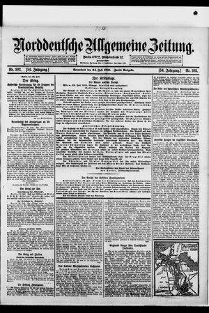 Norddeutsche allgemeine Zeitung vom 24.07.1915
