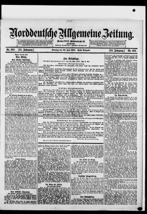 Norddeutsche allgemeine Zeitung vom 25.07.1915