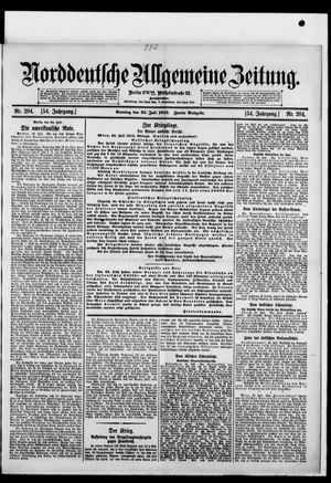 Norddeutsche allgemeine Zeitung vom 25.07.1915