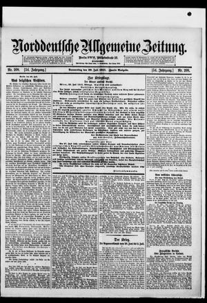 Norddeutsche allgemeine Zeitung vom 29.07.1915