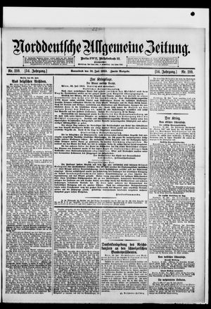 Norddeutsche allgemeine Zeitung vom 31.07.1915