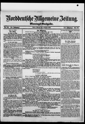 Norddeutsche allgemeine Zeitung vom 02.08.1915