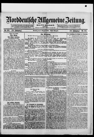 Norddeutsche allgemeine Zeitung vom 03.08.1915