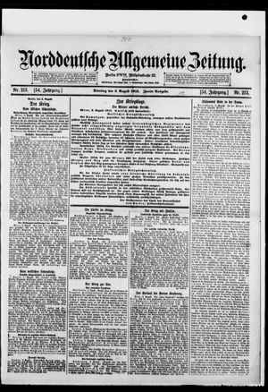 Norddeutsche allgemeine Zeitung vom 03.08.1915