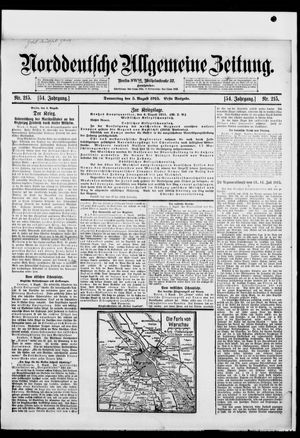 Norddeutsche allgemeine Zeitung vom 05.08.1915