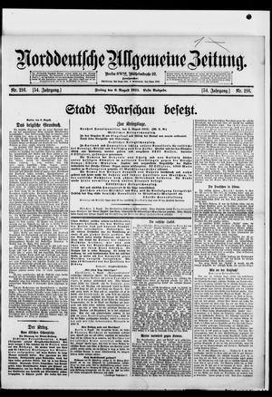 Norddeutsche allgemeine Zeitung vom 06.08.1915