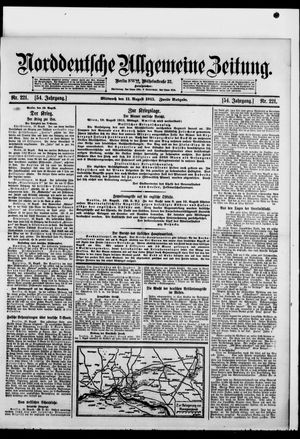 Norddeutsche allgemeine Zeitung vom 11.08.1915