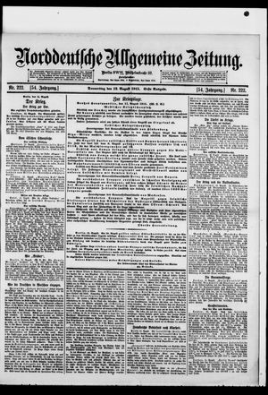 Norddeutsche allgemeine Zeitung vom 12.08.1915