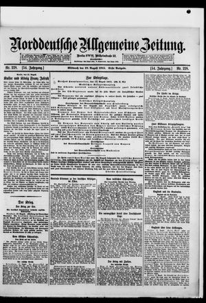 Norddeutsche allgemeine Zeitung vom 18.08.1915