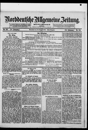 Norddeutsche allgemeine Zeitung vom 21.08.1915