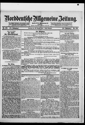 Norddeutsche allgemeine Zeitung vom 22.08.1915