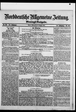 Norddeutsche allgemeine Zeitung vom 23.08.1915