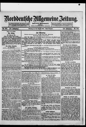 Norddeutsche allgemeine Zeitung vom 24.08.1915