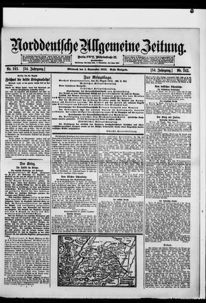 Norddeutsche allgemeine Zeitung vom 01.09.1915